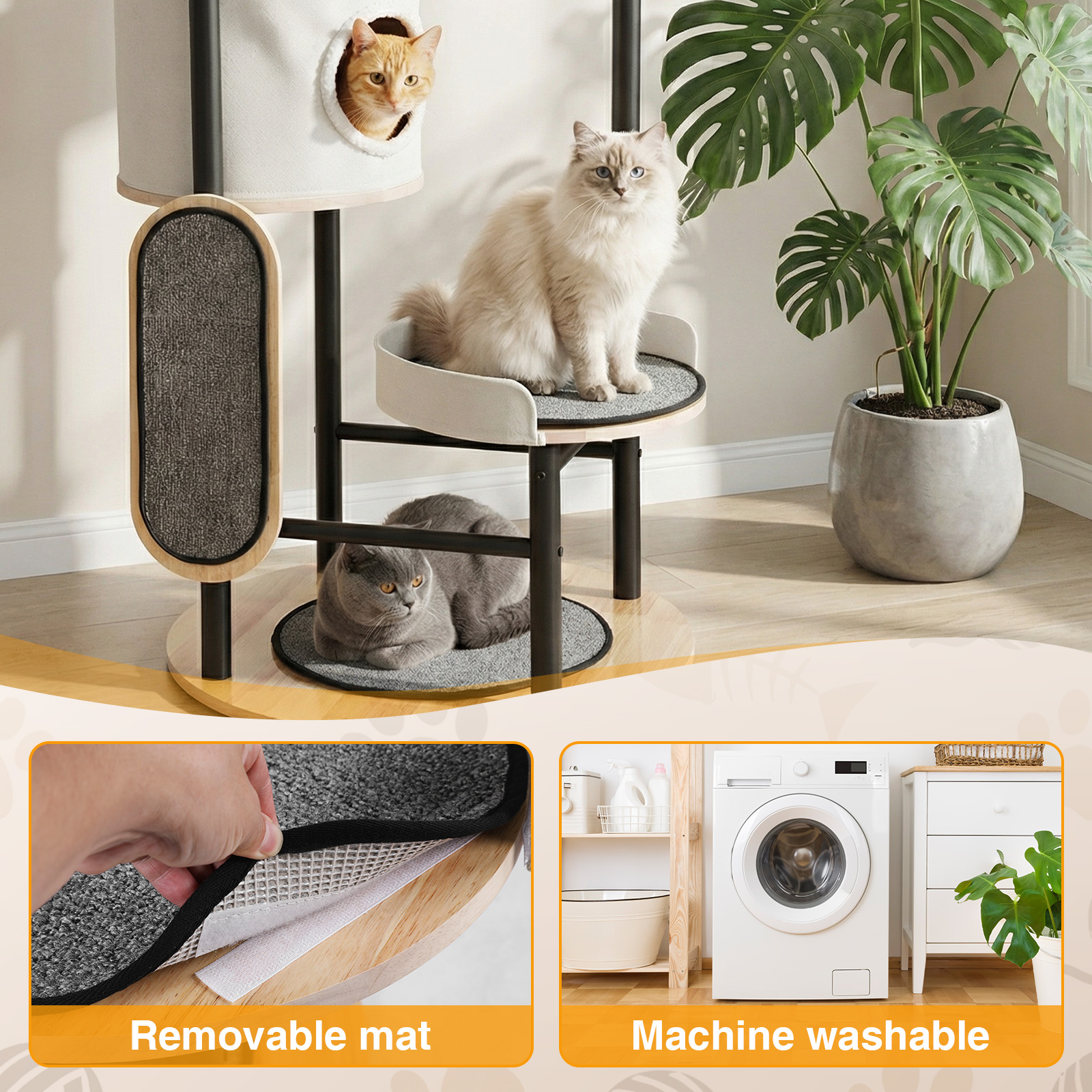 66-Inch Cat Tree with Scratchi - огляд і ціна Pet X Supplies & Tack