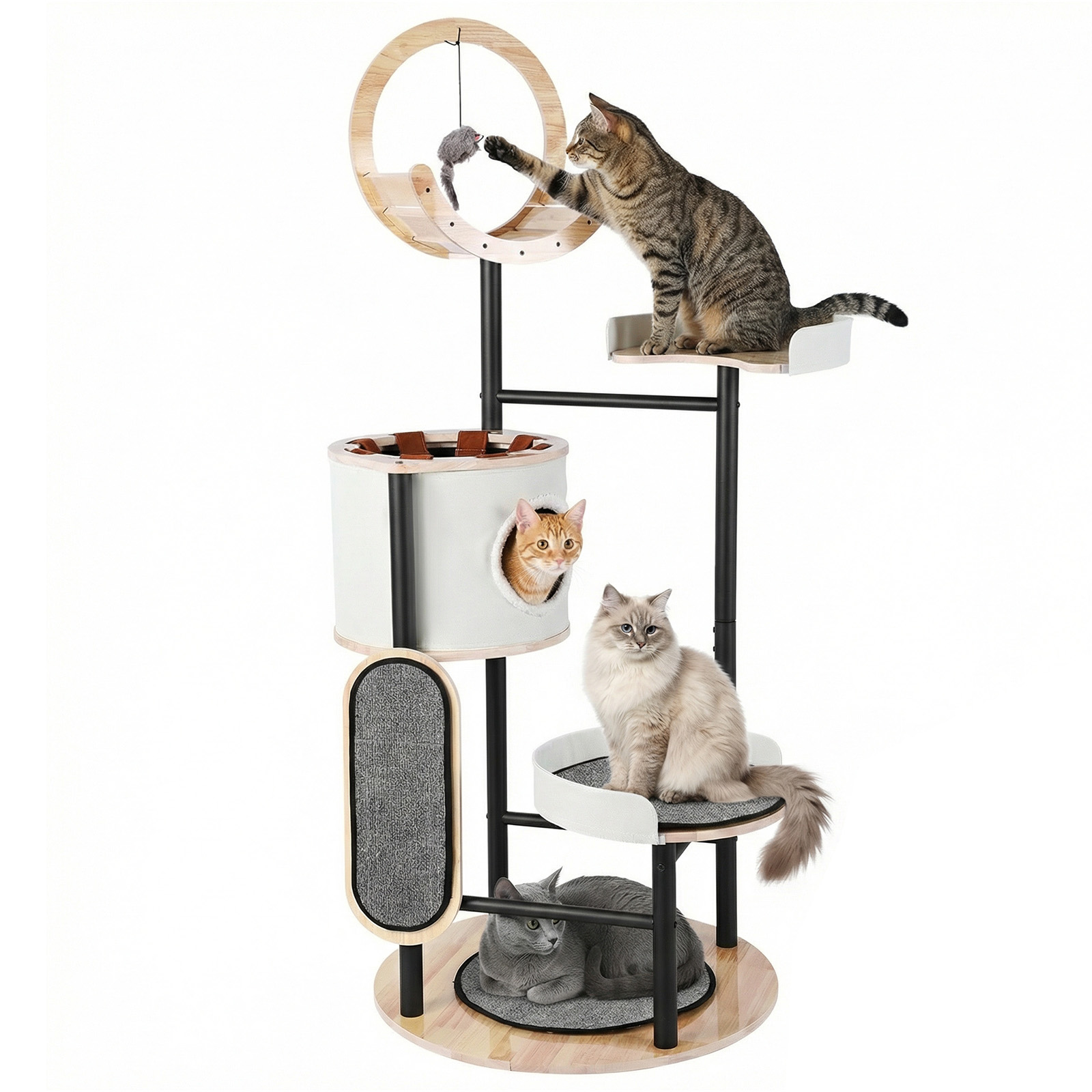 66-Inch Cat Tree with Scratchi - огляд і ціна Pet X Supplies & Tack