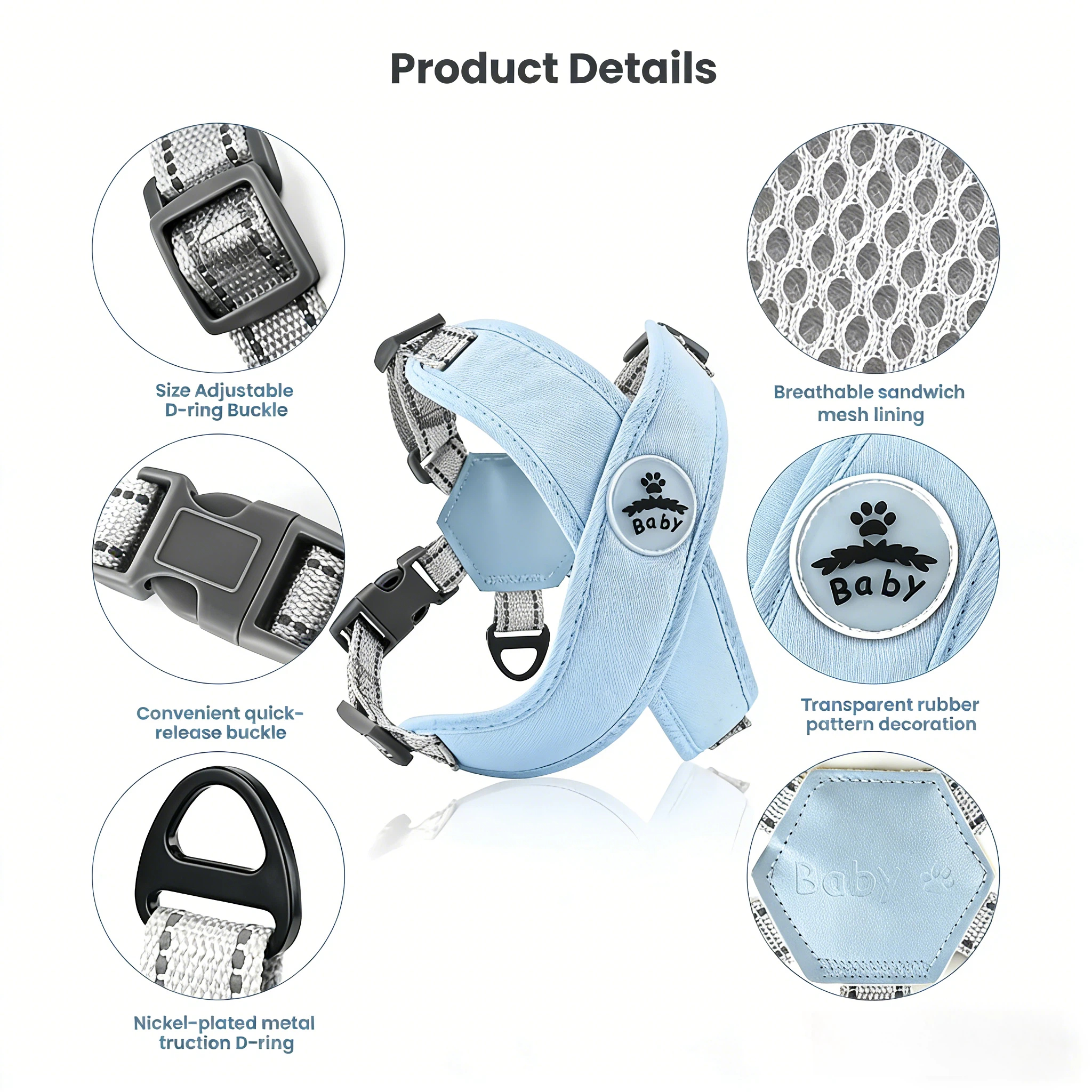 Pet Dog Harness and Leash Set  - огляд і ціна Pet X Supplies & Tack