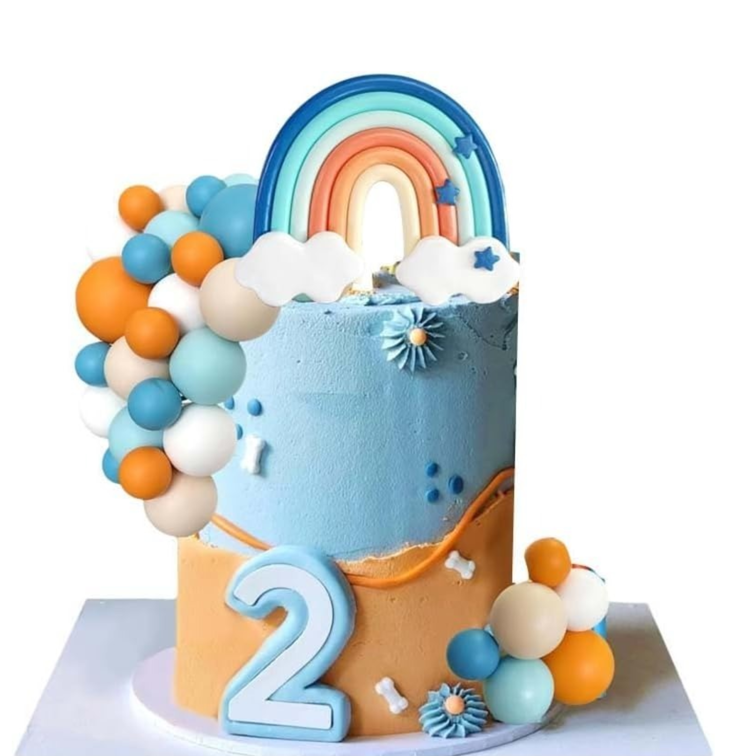 14pcs Blue Rainbow Cake Topper - огляд і ціна Pet Supplies Direct