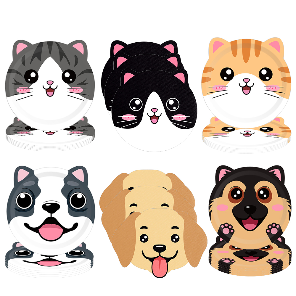 Cute Animals Party Paper Plate - огляд і ціна Pet Supplies Direct