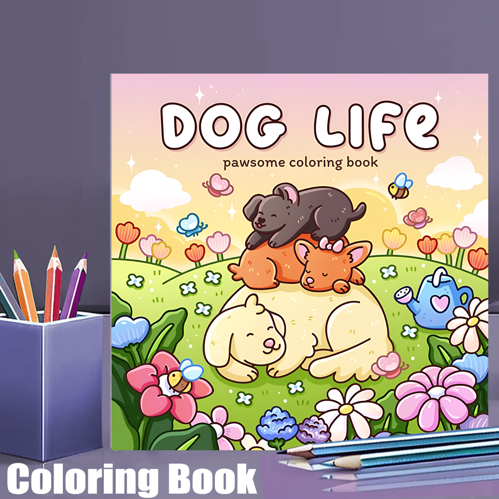 28 Pages Dog Style Coloring Bo - огляд і ціна Pet Supplies Direct