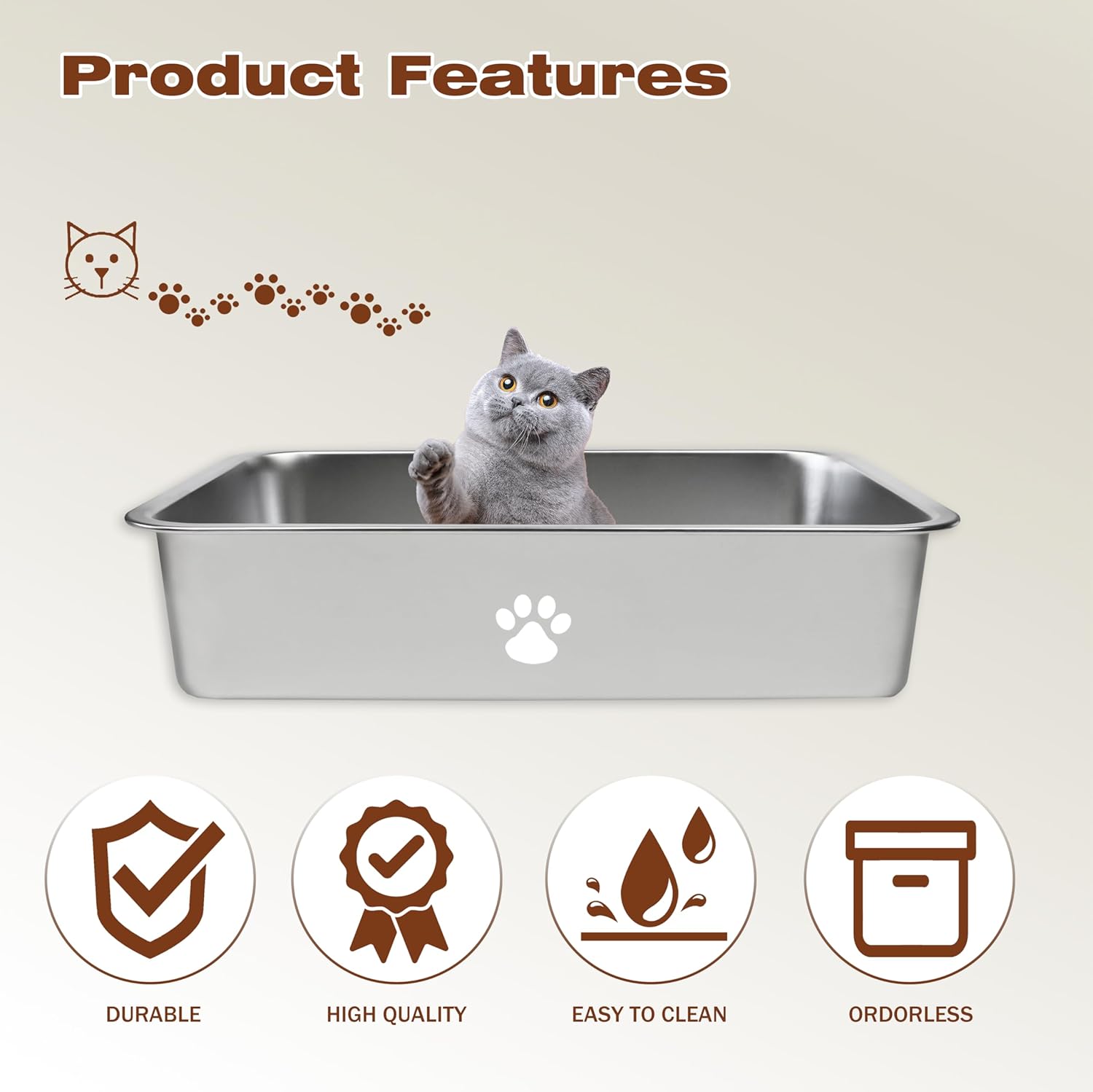 Stainless Steel Cat Litter Box - огляд і ціна Pet X Supplies & Tack
